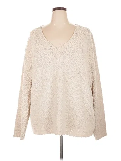 Pre-owned Bobeau Pullover Sweater In Ivory