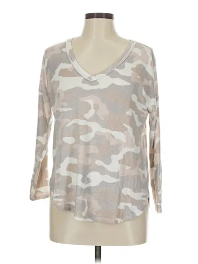 Pre-owned Bobeau Pullover Sweater In Silver