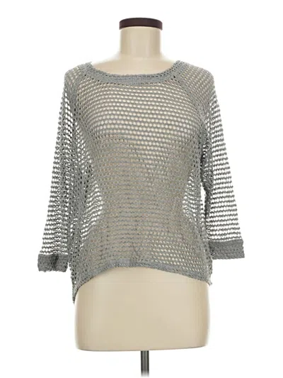 Pre-owned Bobeau Pullover Sweater In Silver