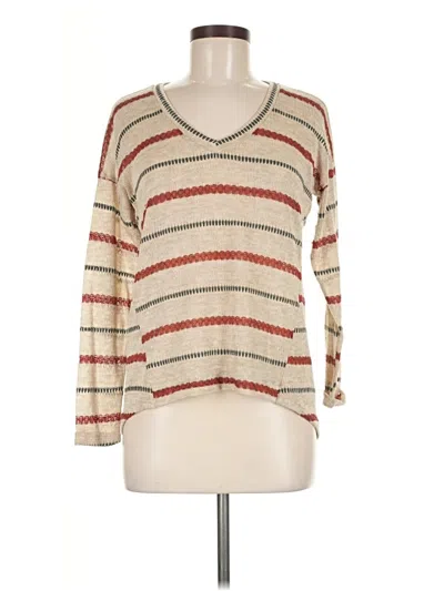 Pre-owned Bobeau Pullover Sweater In Tan
