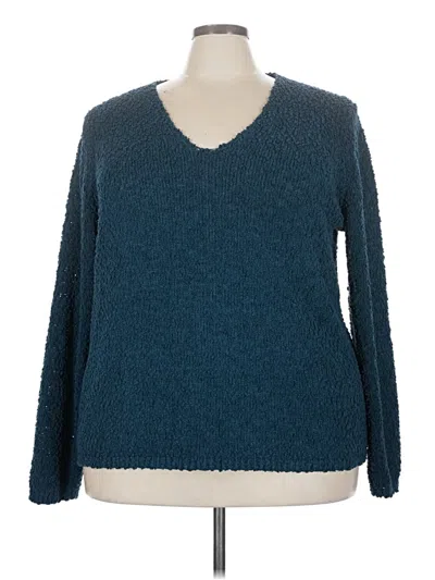 Pre-owned Bobeau Pullover Sweater In Teal