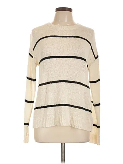 Pre-owned Bobeau Pullover Sweater In White