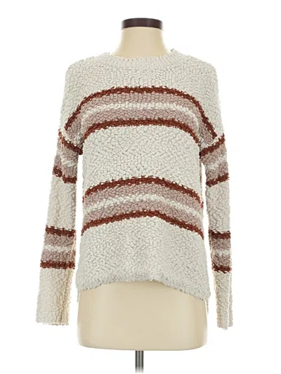 Pre-owned Bobeau Pullover Sweater In White