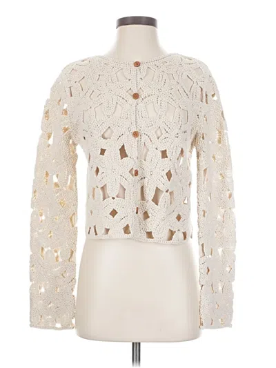 Pre-owned Bobeau Pullover Sweater In White