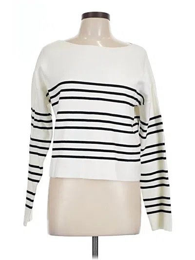 Bobeau Pullover Sweater In White