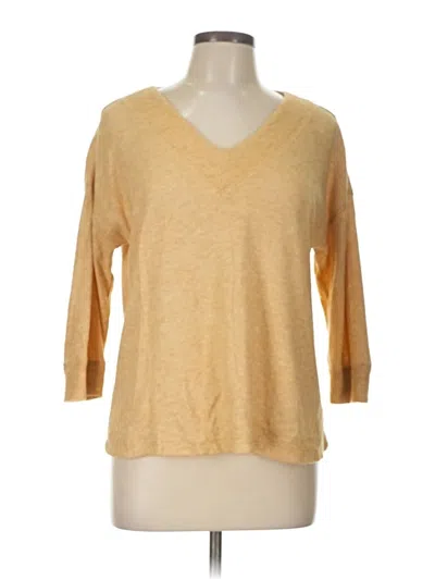 Pre-owned Bobeau Pullover Sweater In Yellow