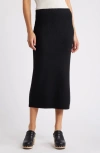 BOBEAU BOBEAU RIB SWEATER MIDI SKIRT