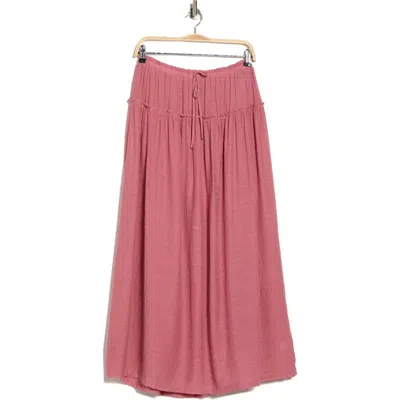 Bobeau Ruffle Edge Maxi Skirt