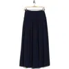 Bobeau Ruffle Edge Maxi Skirt In Blue