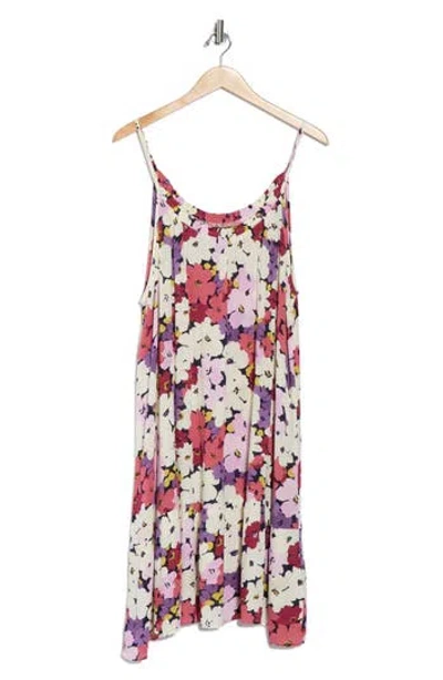 Bobeau Ruffle Neck Strappy Dress