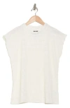 Bobeau Shirred Drop Shoulder Top