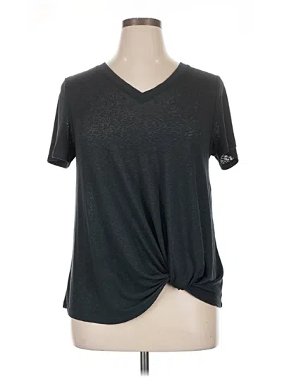 Pre-owned Bobeau Short Sleeve Top Gray V-neck Tops