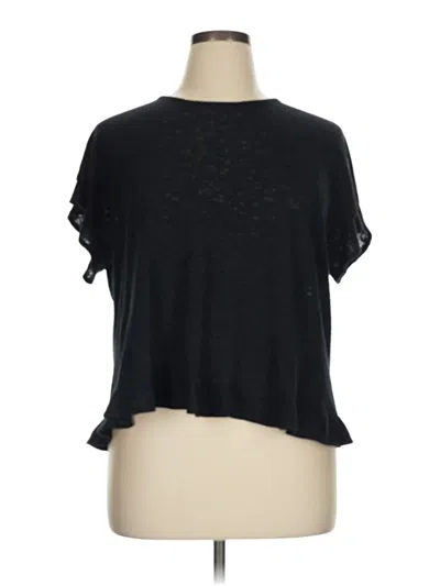 Pre-owned Bobeau Short Sleeve T-shirt In Black