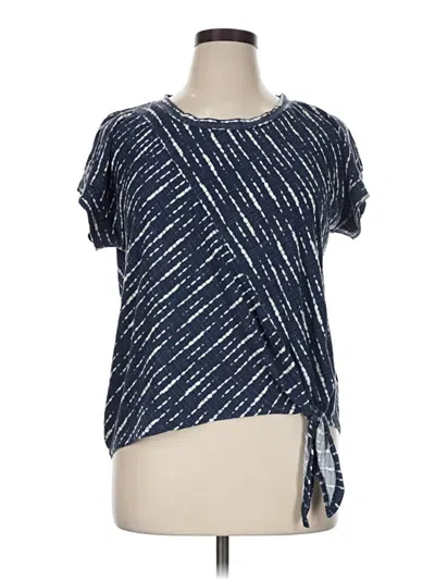 Pre-owned Bobeau Short Sleeve T-shirt In Blue