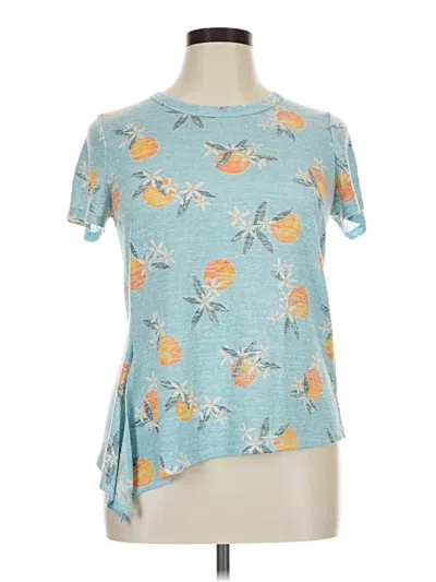 Pre-owned Bobeau Short Sleeve T-shirt In Blue