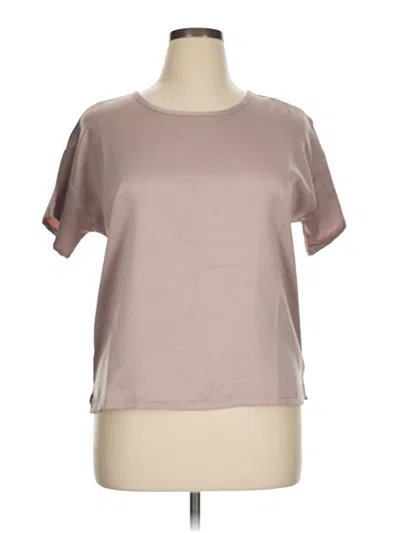 Pre-owned Bobeau Short Sleeve T-shirt In Brown