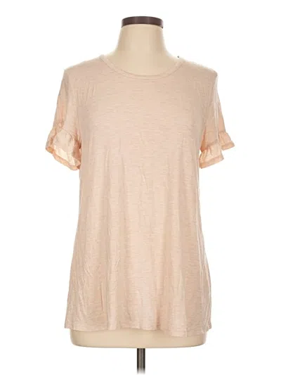 Pre-owned Bobeau Short Sleeve T-shirt In Tan