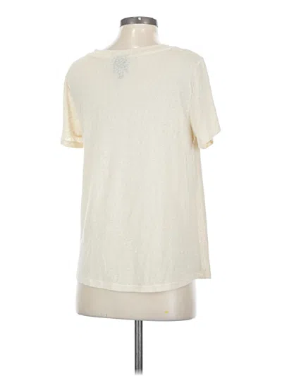 Pre-owned Bobeau Short Sleeve T-shirt In White