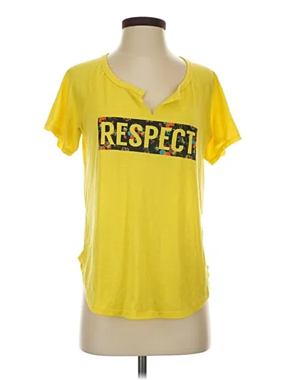 Pre-owned Bobeau Short Sleeve T-shirt In Yellow