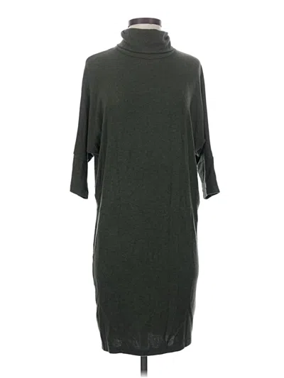 Pre-owned Bobeau Short Sleeve Turtleneck In Green
