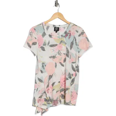 Bobeau Side Tie T-shirt In Multi