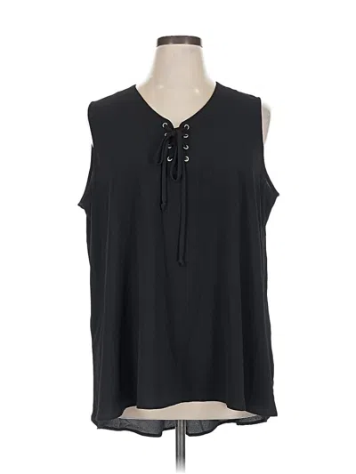 Pre-owned Bobeau Sleeveless Blouse In Black