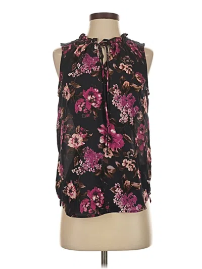 Pre-owned Bobeau Sleeveless Blouse In Black