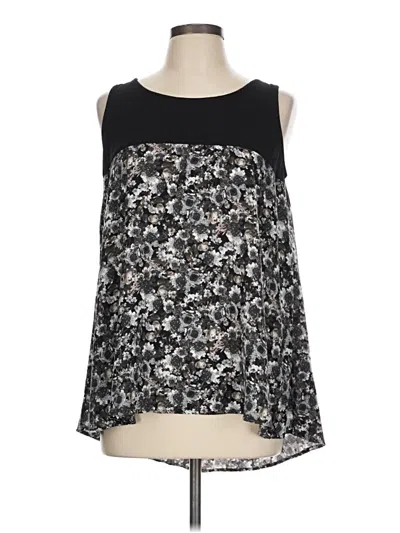 Pre-owned Bobeau Sleeveless Blouse In Black