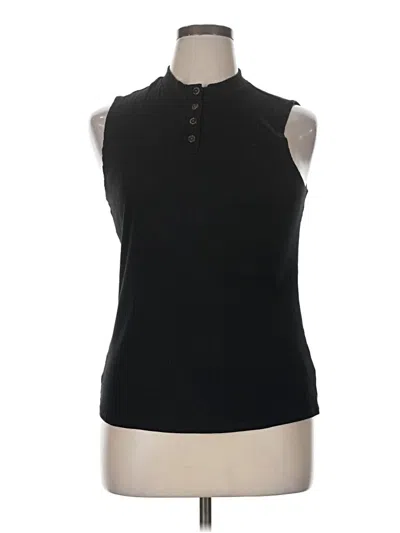 Pre-owned Bobeau Sleeveless Blouse In Black