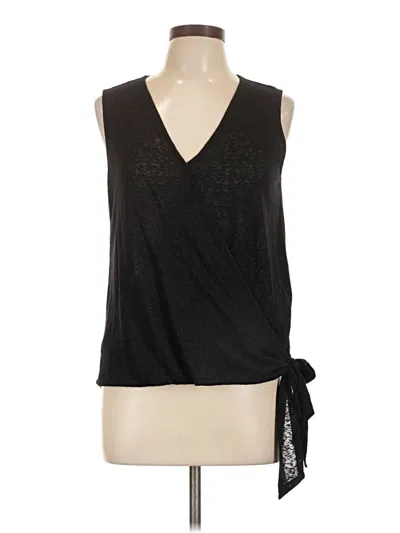 Pre-owned Bobeau Sleeveless Blouse In Black