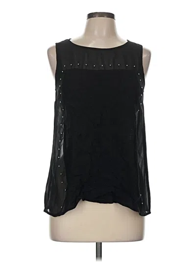 Pre-owned Bobeau Sleeveless Blouse In Black