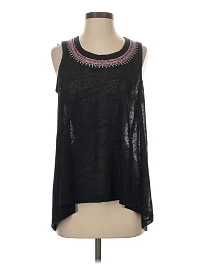 Pre-owned Bobeau Sleeveless Blouse In Black