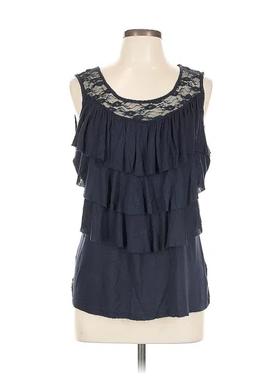 Pre-owned Bobeau Sleeveless Blouse In Blue
