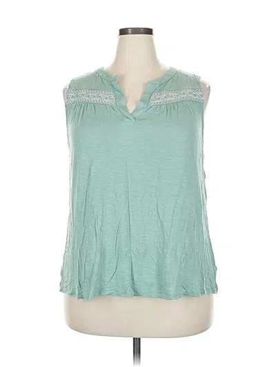 Pre-owned Bobeau Sleeveless Blouse In Blue