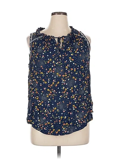 Pre-owned Bobeau Sleeveless Blouse In Blue