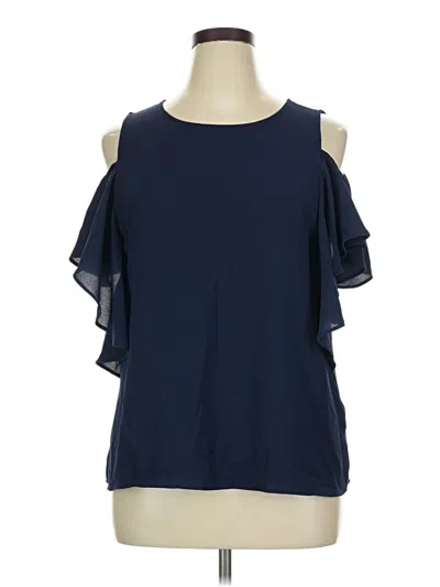Pre-owned Bobeau Sleeveless Blouse In Blue