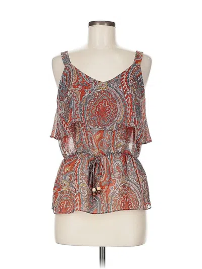 Pre-owned Bobeau Sleeveless Blouse In Brown