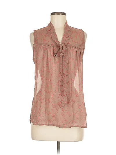 Pre-owned Bobeau Sleeveless Blouse In Brown