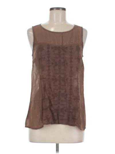Pre-owned Bobeau Sleeveless Blouse In Brown