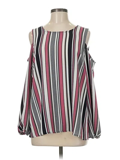 Pre-owned Bobeau Sleeveless Blouse In Burgundy