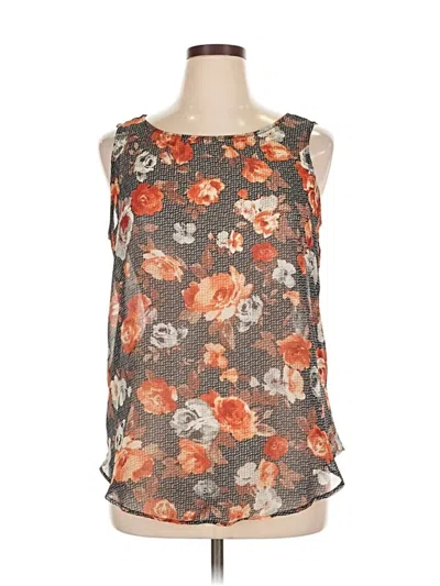 Pre-owned Bobeau Sleeveless Blouse In Gray