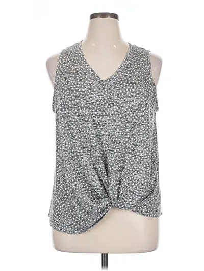 Pre-owned Bobeau Sleeveless Blouse In Gray