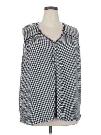 Pre-owned Bobeau Sleeveless Blouse In Gray