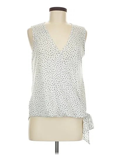 Pre-owned Bobeau Sleeveless Blouse In Ivory