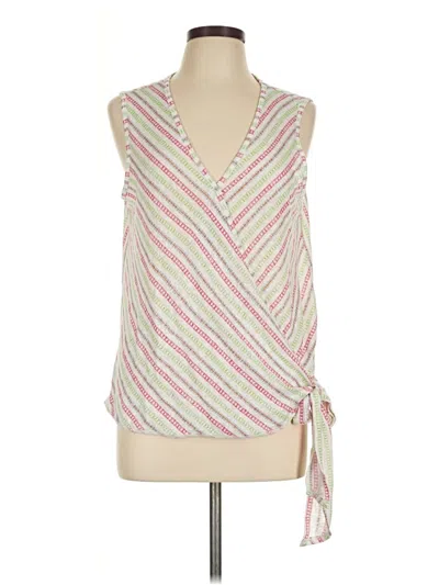 Pre-owned Bobeau Sleeveless Blouse In Ivory