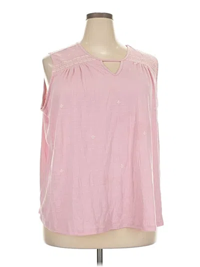 Pre-owned Bobeau Sleeveless Blouse In Pink