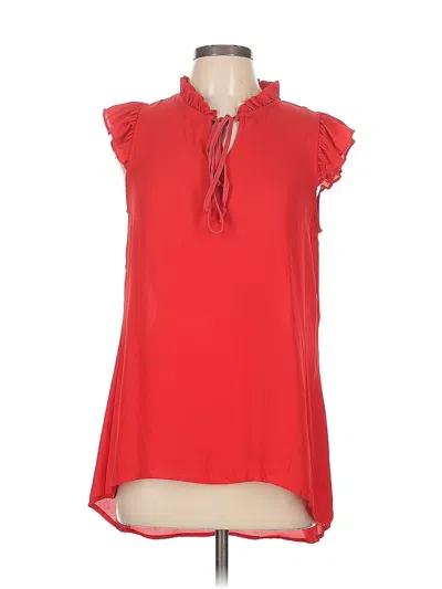 Pre-owned Bobeau Sleeveless Blouse In Red