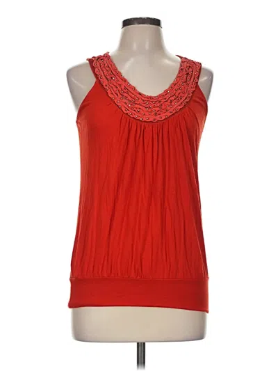Pre-owned Bobeau Sleeveless Blouse In Red