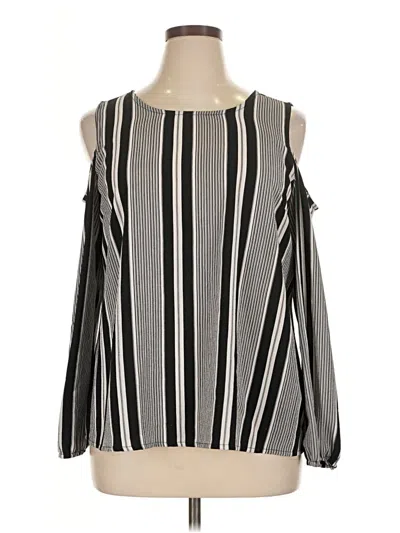 Pre-owned Bobeau Sleeveless Blouse In Silver