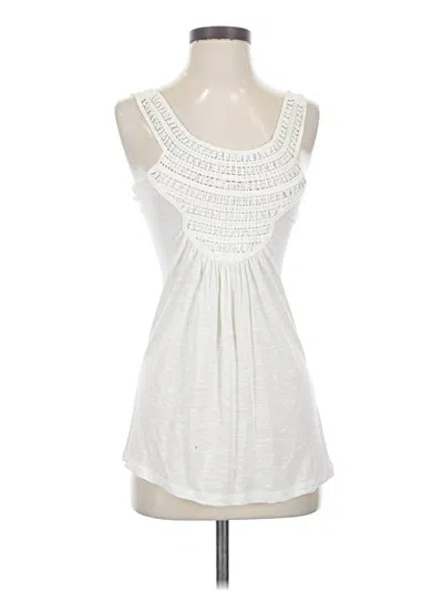 Pre-owned Bobeau Sleeveless Blouse In White